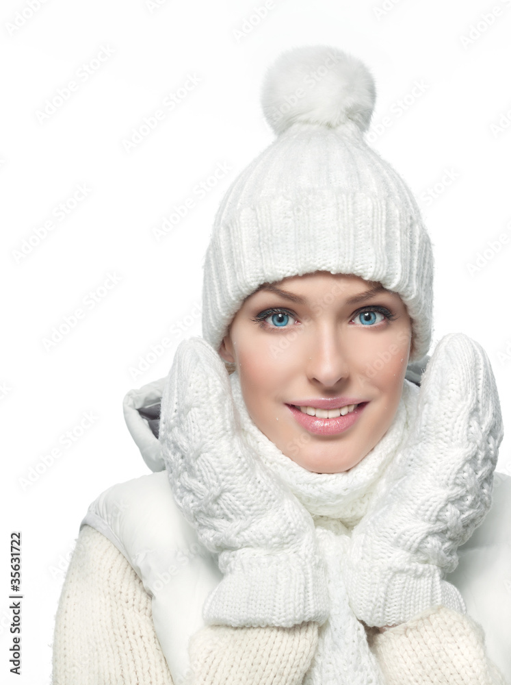 girl in winter clothes