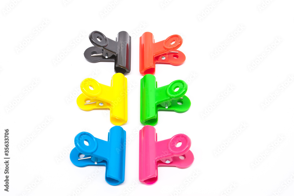Obraz premium colorful plastic clip