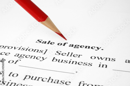 Sale of agency