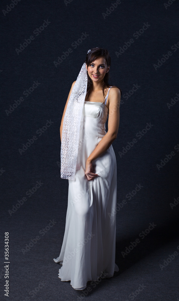 woman in evening dress.professional make-up. woman in evening dress.professional make-up.