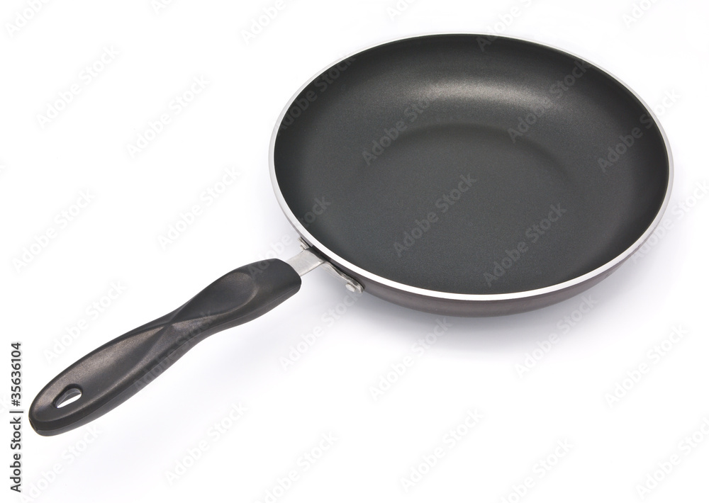 Black pan with handle Black pan with handle