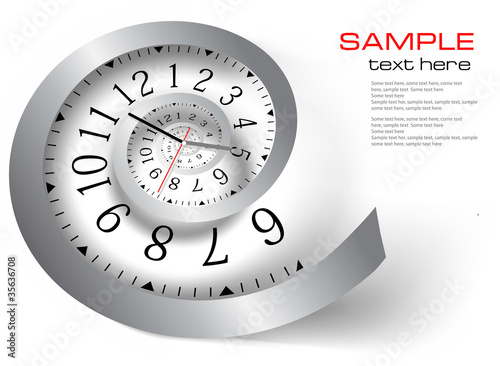 Infinity time. Vector illustration
