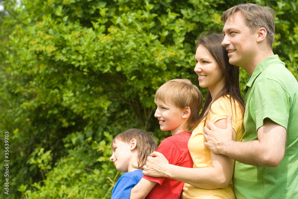 smart  family outdoors