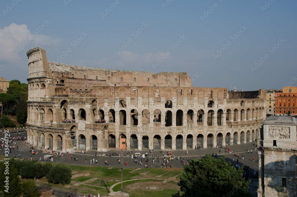 Naklejka premium Colosseo visto dal Palatino