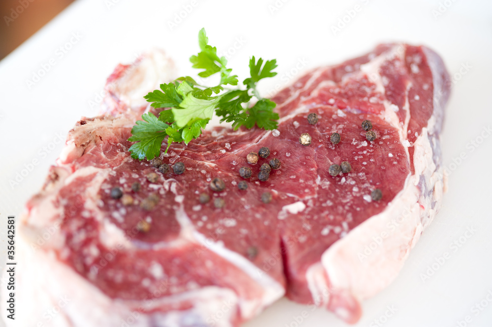 Prime Rib of Beef seasoned Prime Rib of Beef seasoned