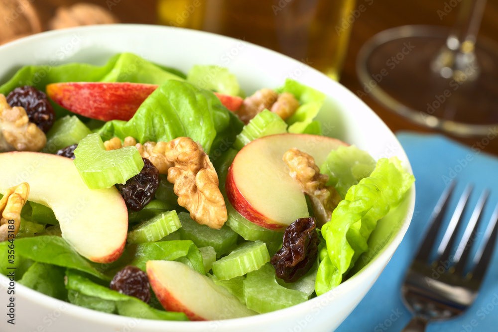 Fresh home-made delicious Waldorf Salad