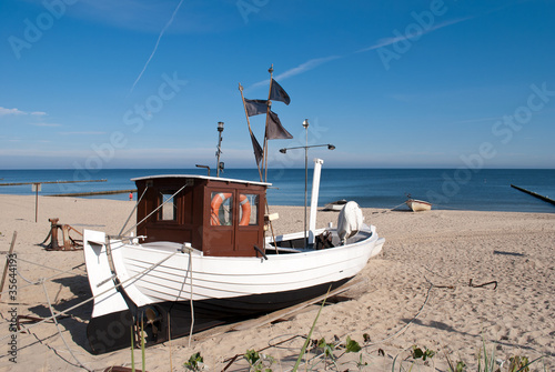 Fischerboot KOS 4 am Strand von Koserow