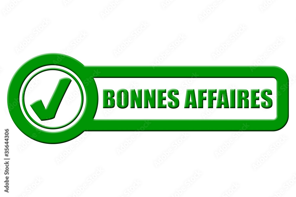 Checkbox grün rel BONNES AFFAIRES Checkbox grün rel BONNES AFFAIRES
