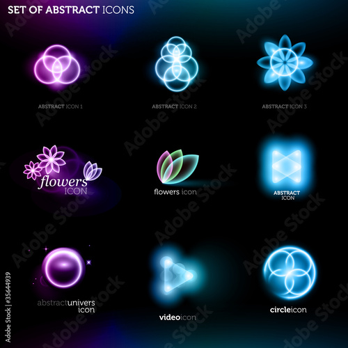 set of abstract brands / icons