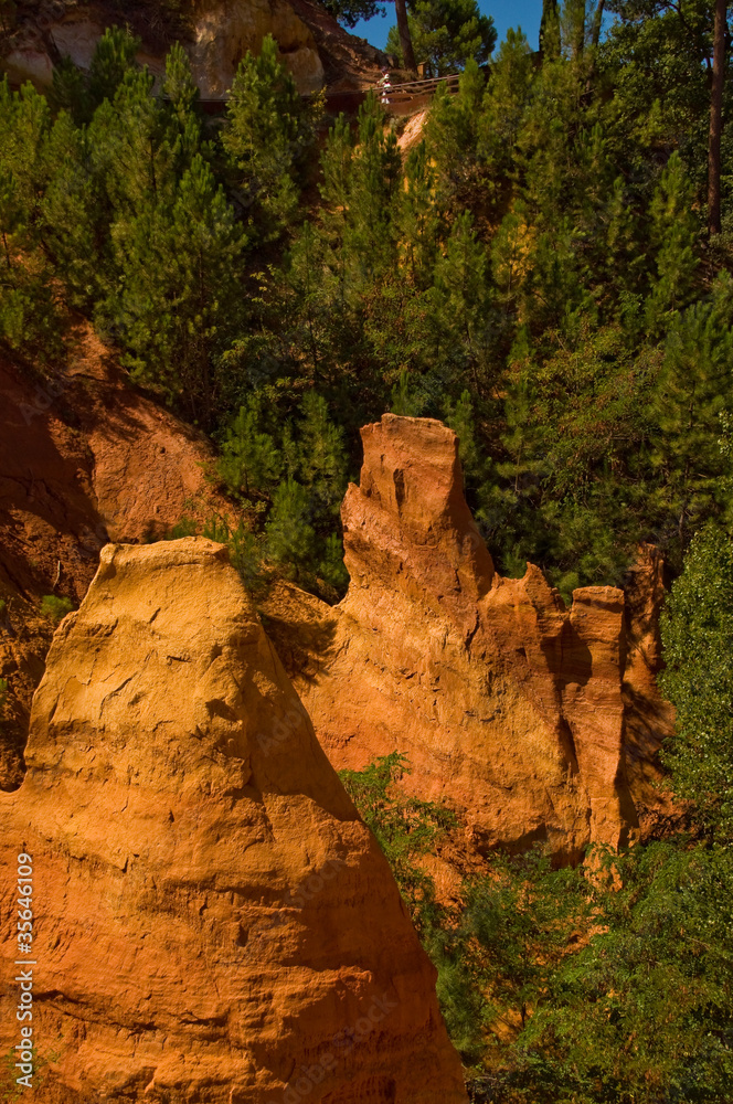 Obraz premium sentiero delle ocre a Roussillon,Valchiusa