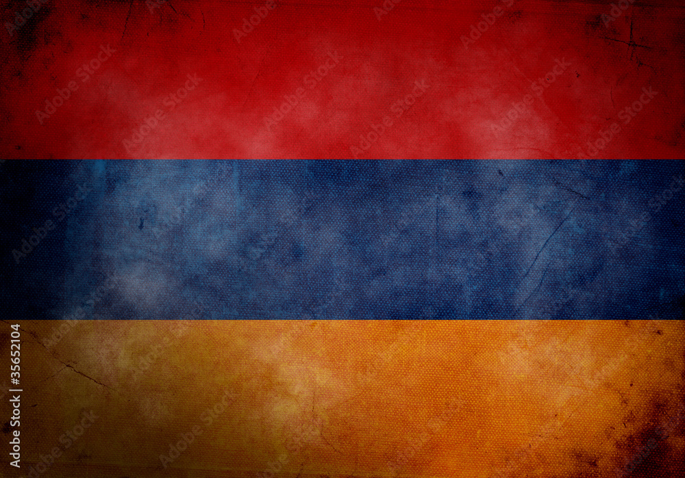 Armenian Grunge Flag