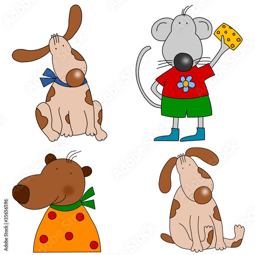 Cartoon characters