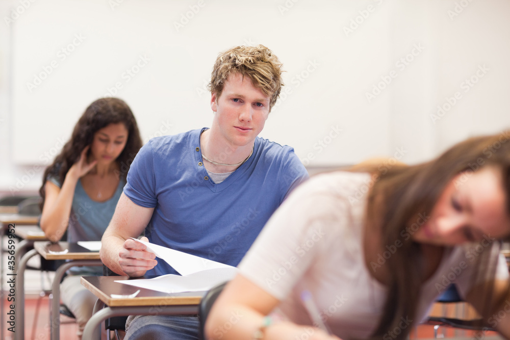 Students working on an assignment Students working on an assignment
