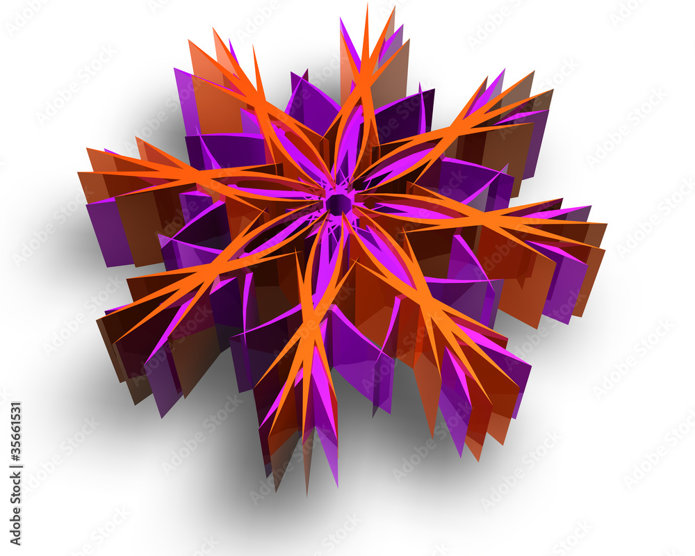 Color snow flake Color snow flake