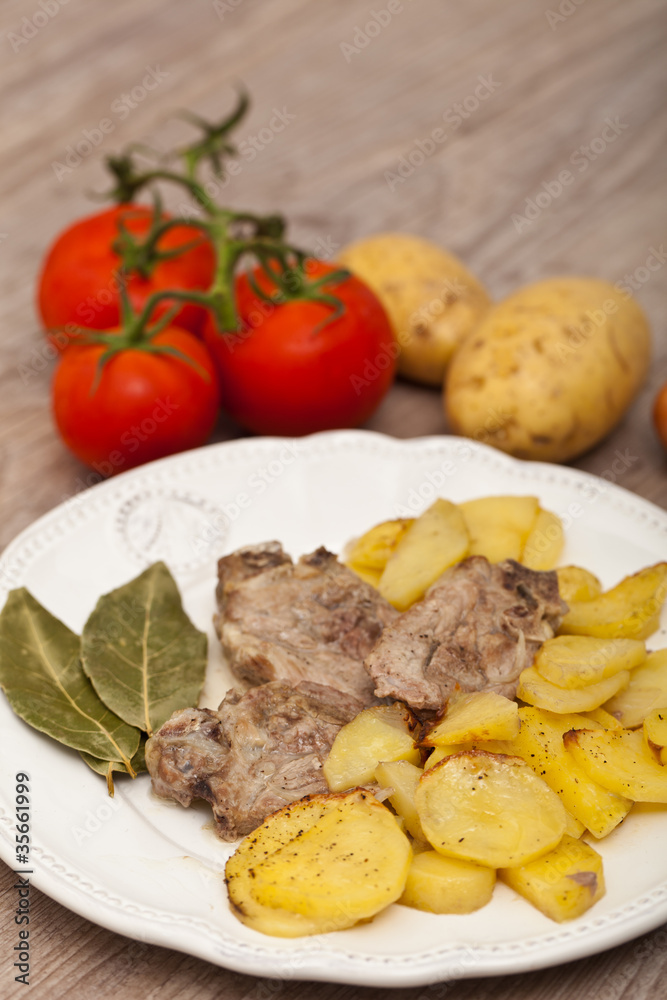 lamb with potatoes lamb with potatoes