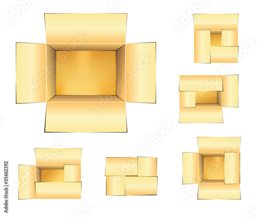 Open Shitpping Boxes Set