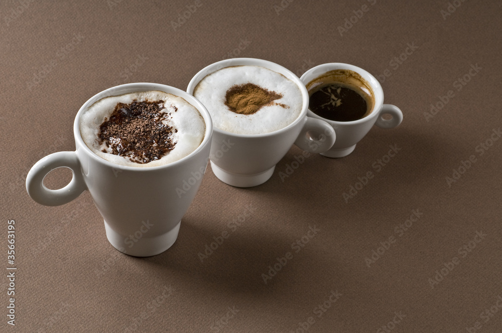 Fototapeta premium Coffee drinks objects