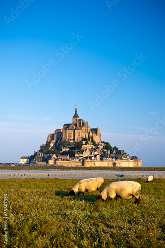 Obraz na płótnie Le Mont Saint Michel, France w salonie