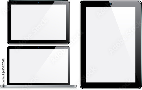 Modern electronic devices.