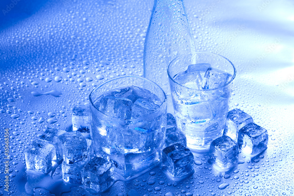 Ice, cold drink Ice, cold drink