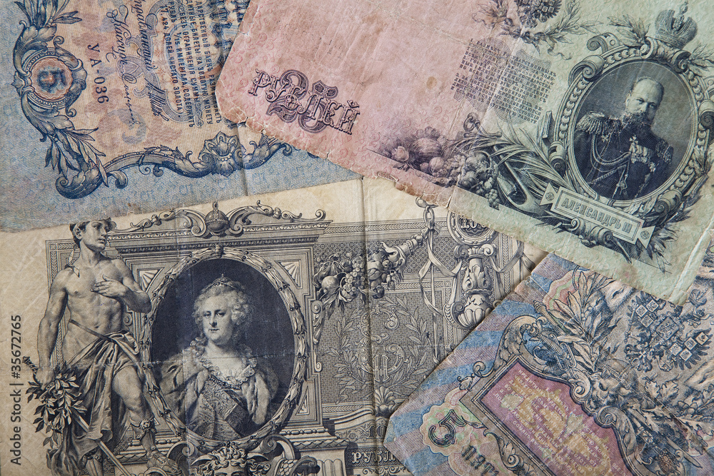 Naklejka premium Old money Background
