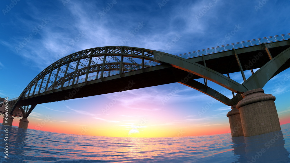 Naklejka premium 橋