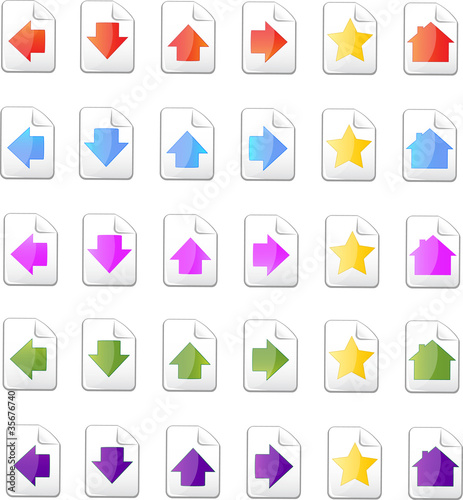 arrows icon set