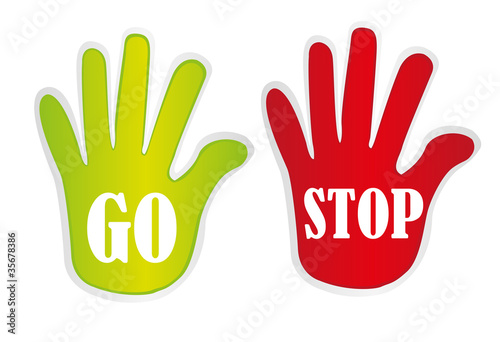 go and stop hands