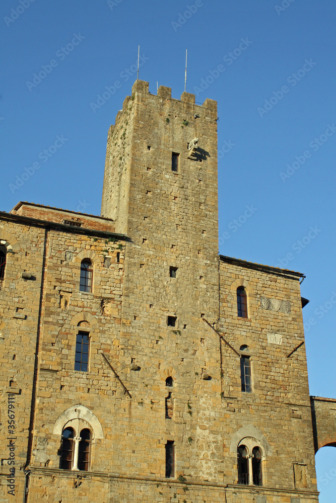 medieval palace in the village of Volterra in Tuscany medieval palace in the village of Volterra in Tuscany