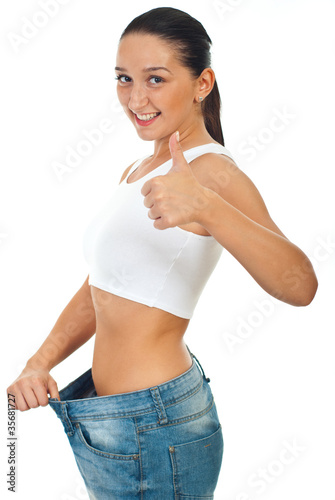 Successful woman loss weights © Gabriel Blaj
