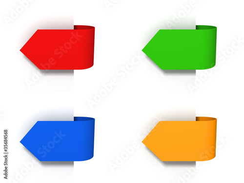 colorful arrow stickers or ...