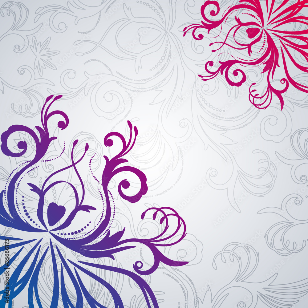 Abstract floral background with east flowers. Abstract floral background with east flowers.