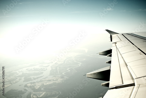 The view from the airplane window © renegate