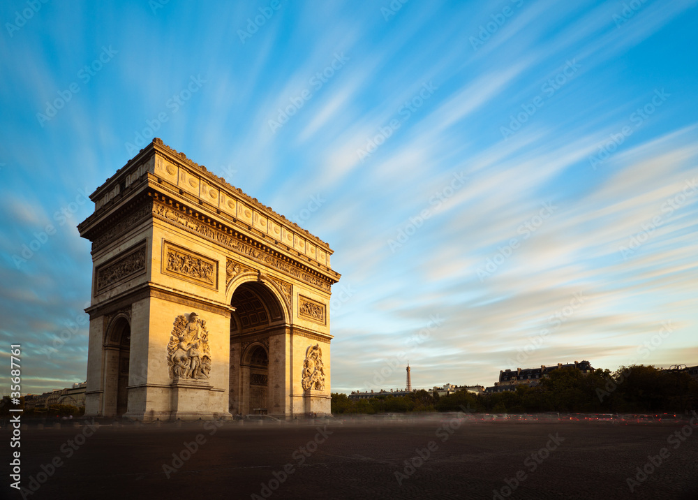 Arc de Triomphe Champs Elysées Paris France