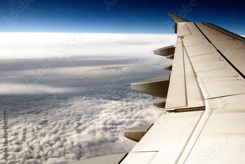 The view from the airplane window