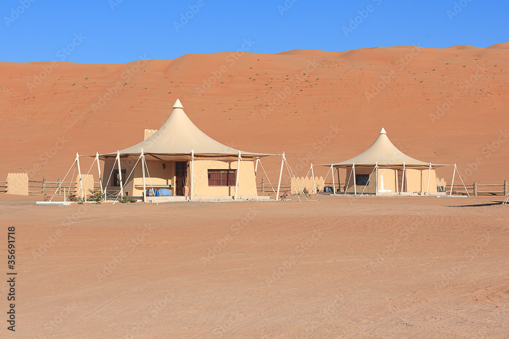 Naklejka premium Bedouin Tents in Oman