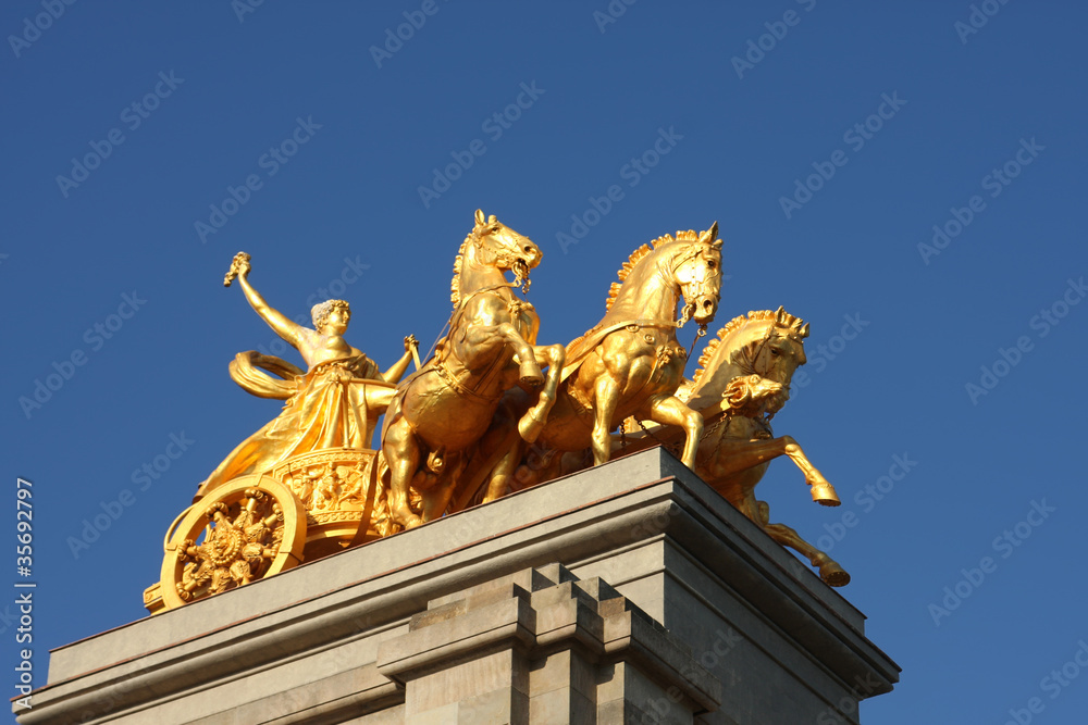 Fountain in Parc De la Ciutadella in Barcelona, Spain