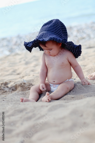 Baby on the beach