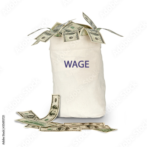 Bag with wage photo