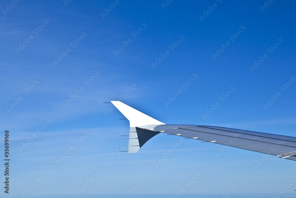Fototapeta premium detail of aircraft wing