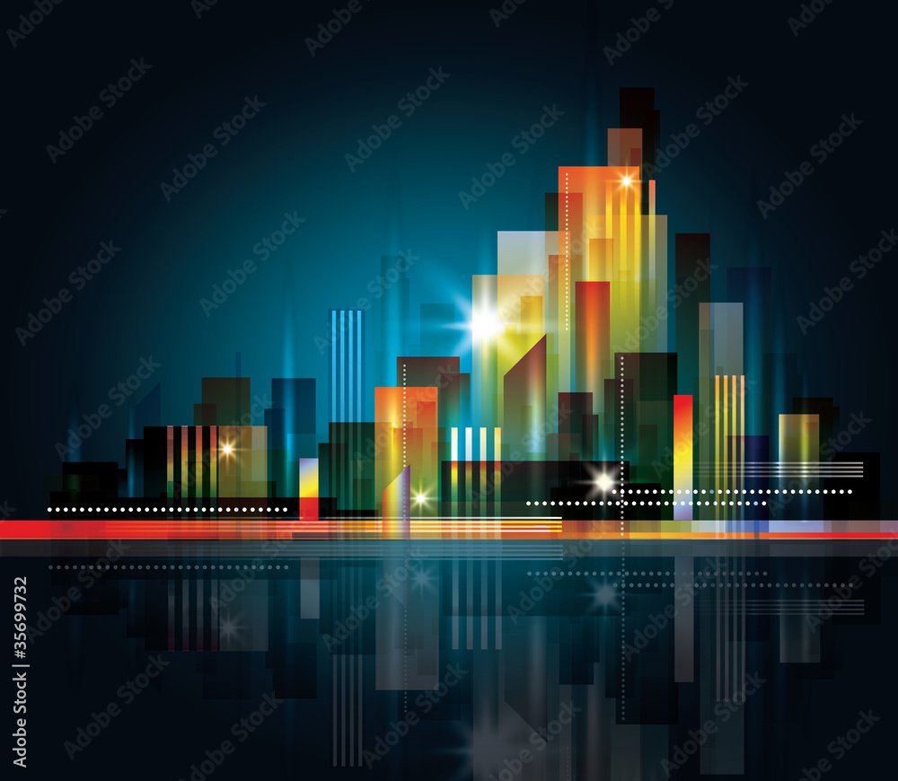 City Landscape at night City Landscape at night