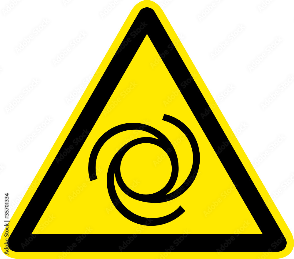 Warnschild Warnzeichen Automatischer Anlauf Symbol Warnschild Warnzeichen Automatischer Anlauf Symbol