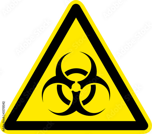 Warnschild Warnzeichen Biogefährdung Symbol Zeichen