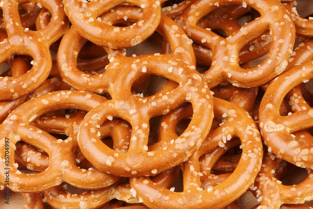 Pretzels background Pretzels background