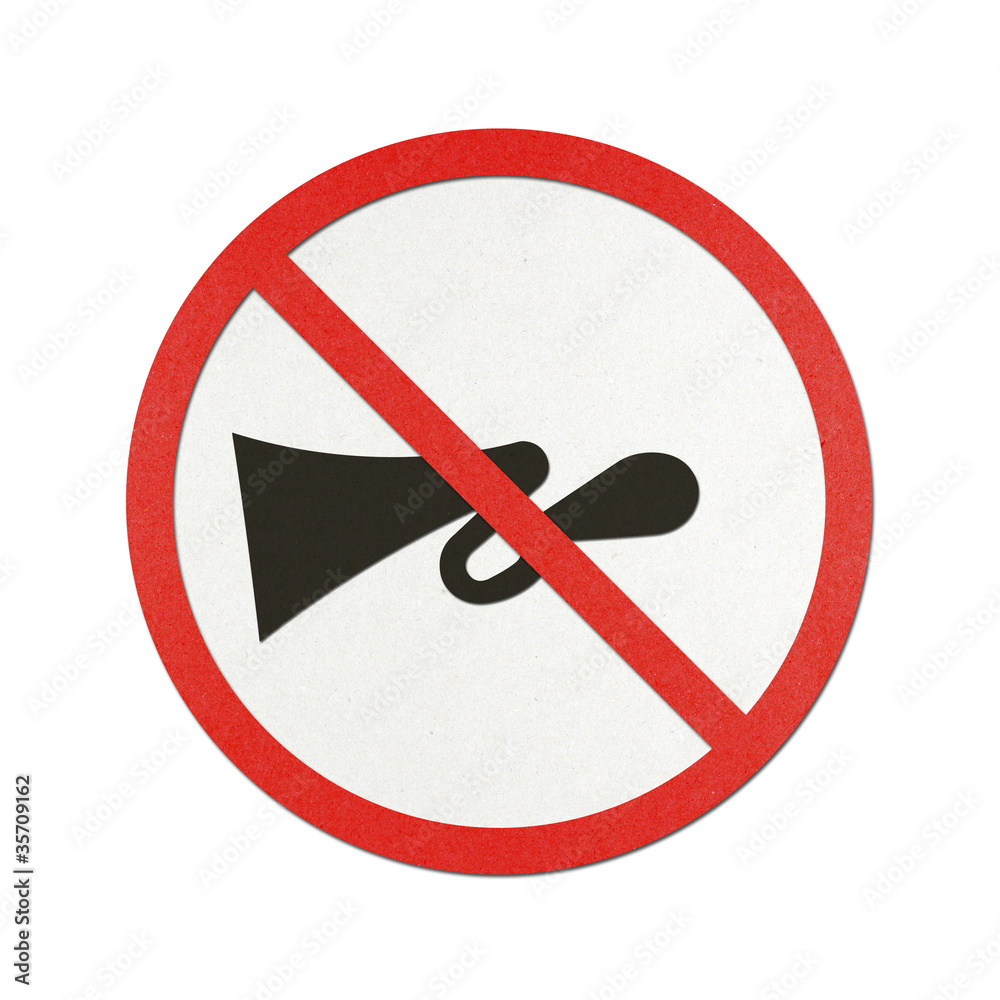 Traffic sign recycled paper Traffic sign recycled paper