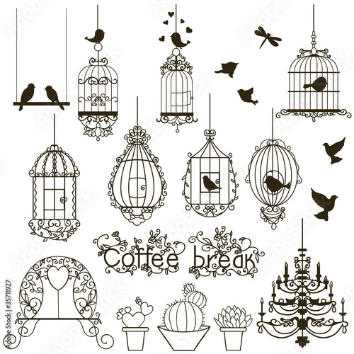 Birdcage set.