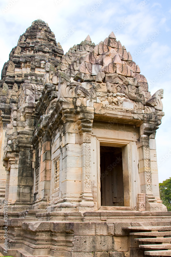 Phimai Castle, a historic and ancient castle in Thailand
