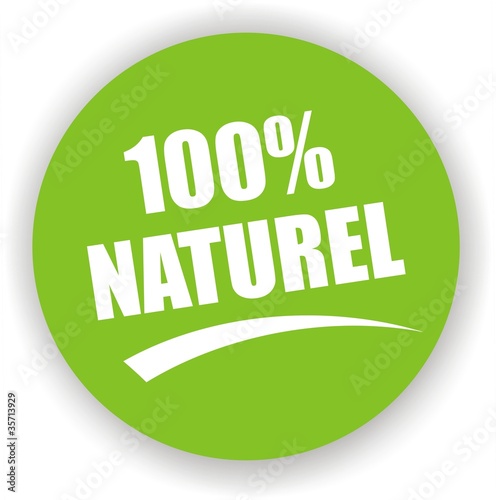 bouton 100% naturel