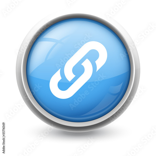 Symbole glossy vectoriel lien