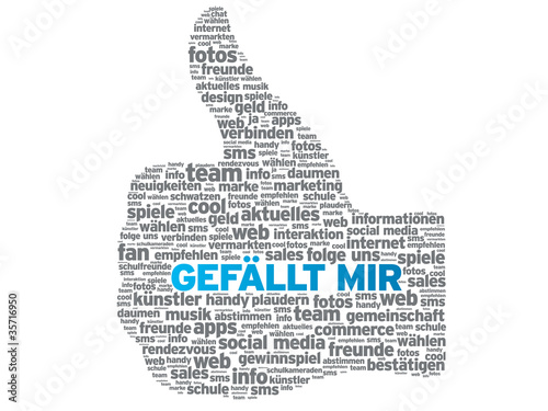 Gefällt Mir Daumen